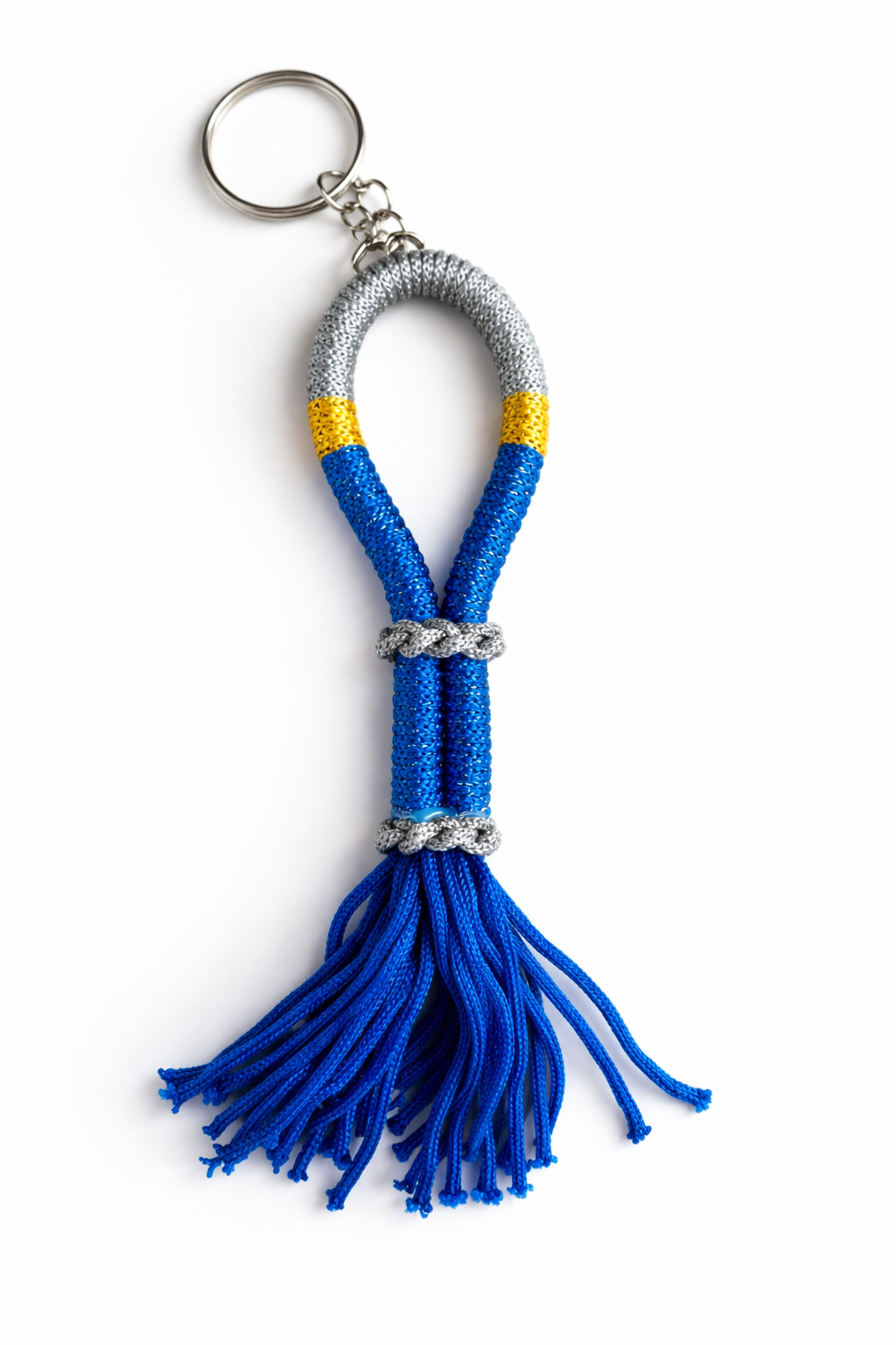 LLAVERO MONGKOL AZUL Y GRIS